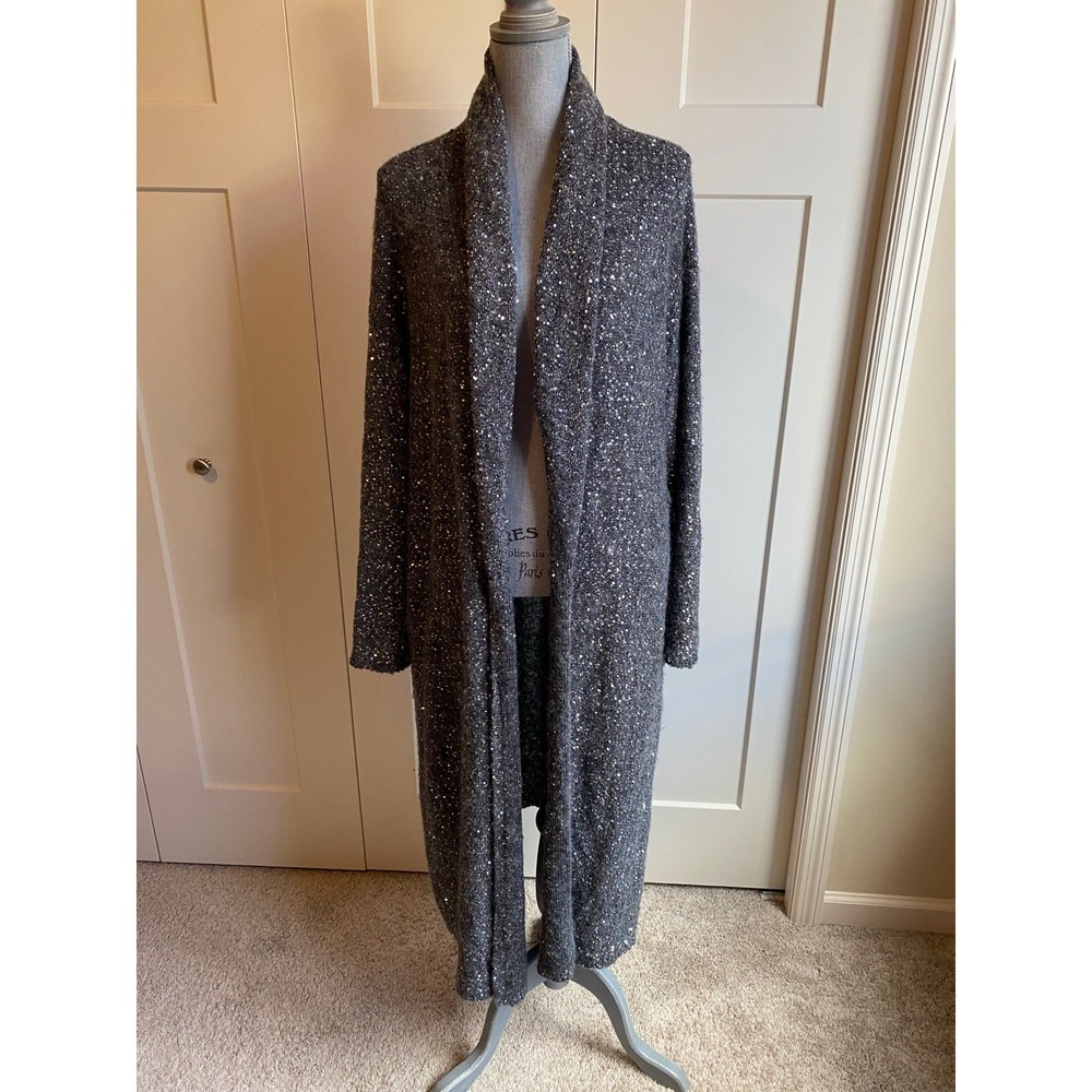 Garnet Hills Duster Cardigan Sequined XL Event Bling Sweater Lagen s62